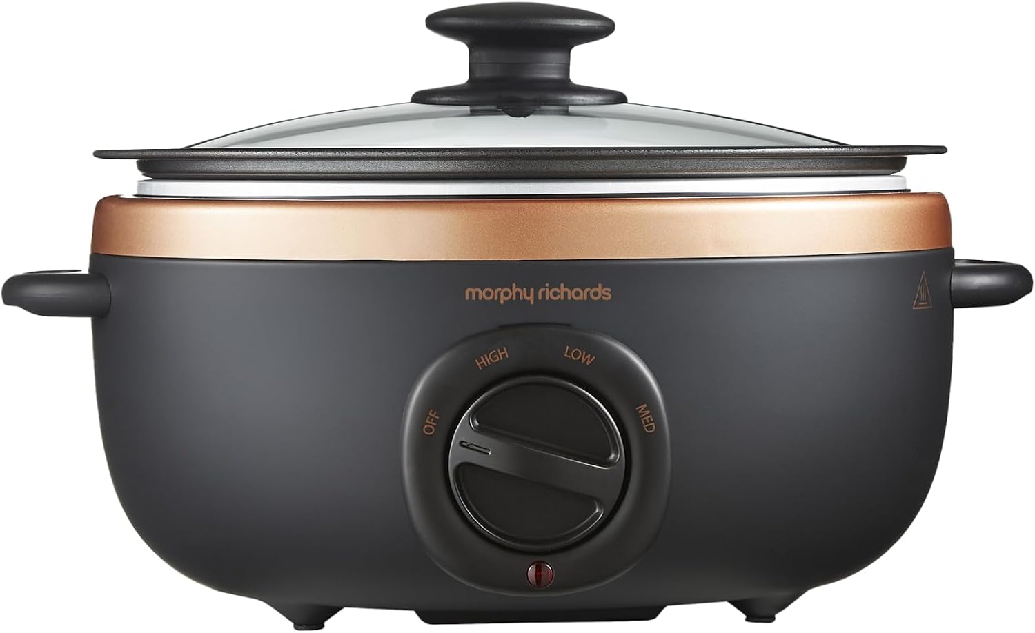 Morphy Richards Sear and Stew Slow Cooker 460016 Black and Rose Gold, 3.5 L Rose Gold