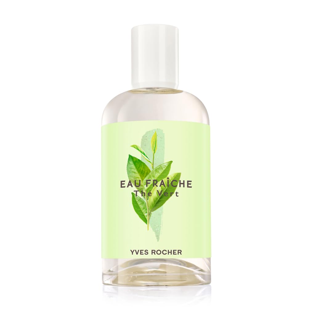 Yves Rocher LA COLLECTION Eau Fraîche Green Tea 100 ml | Refreshing Women\'s Perfume with Sparkling Fresh Fragrance | Perfume Women | Eau de Toilette with Fragrance of Green Tea