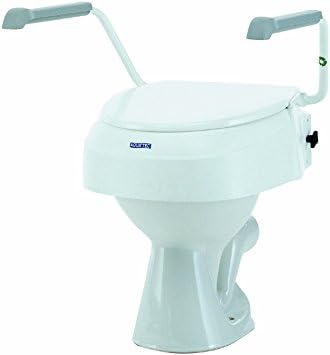 Invacare Toilet Seat Raiser with Armrests Aquatec 900