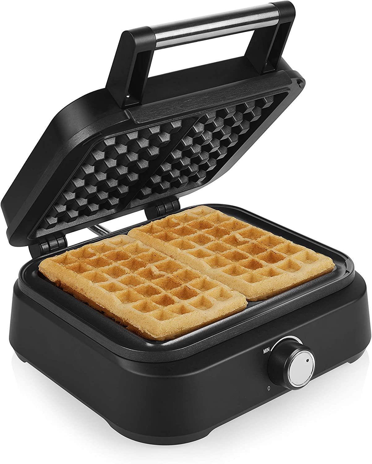Princess 01.132398.01.001 Belgian Waffle Iron, 1500, Bakelite, Matt Black