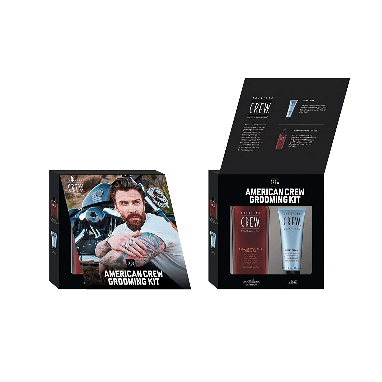 AMERICAN CREW Grooming Kit Fibre Cream 100 ml + Daily Moisture Shampoo 250 ml