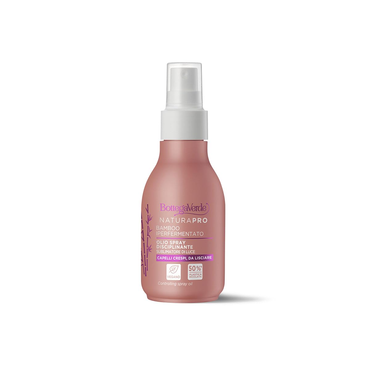 Bottega Verde - Hyperfermented Bamboo - Disciplining Spray Oil - Light Sublimator (100ml) - Frizzy Hair for Straightening