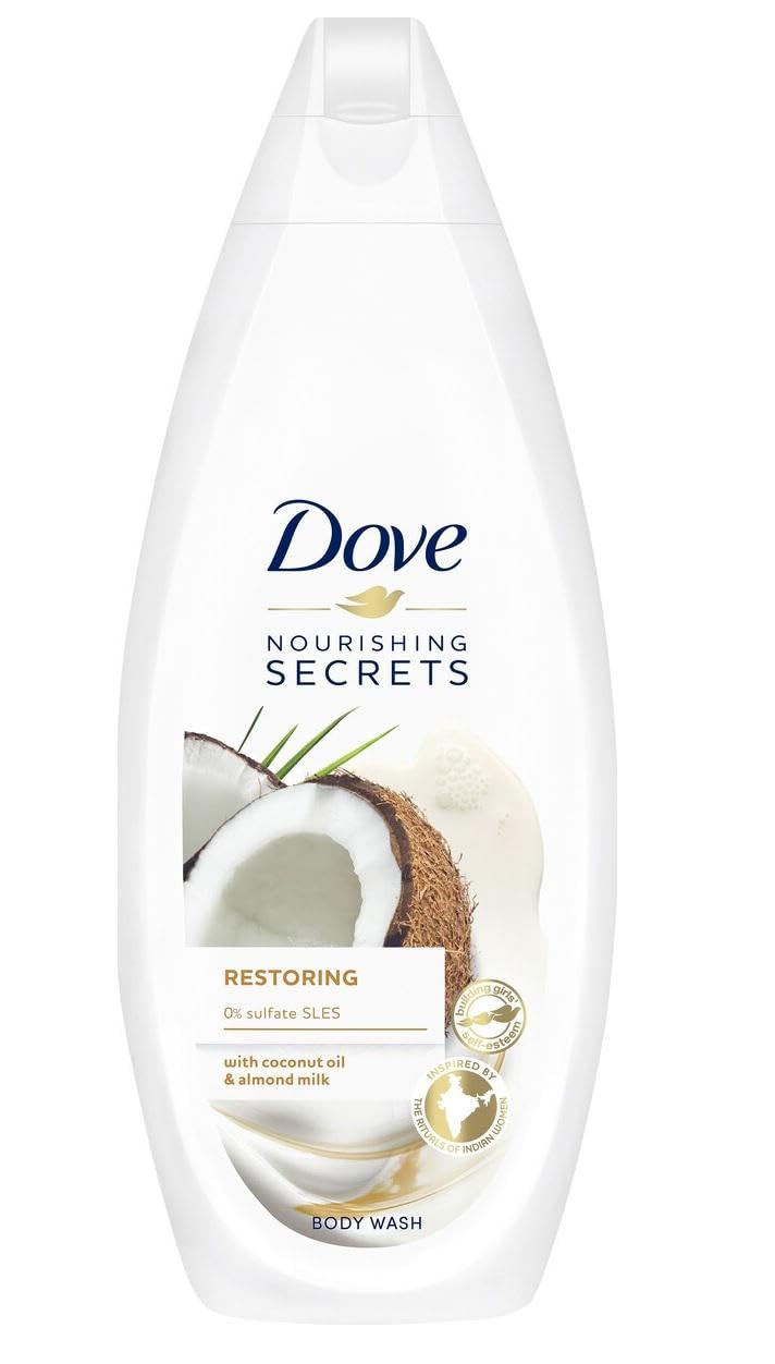 Dove Shower Gel Nourishing Secrets Restoring Ritual Coconut Oil + Almond Milk 225 ml Pack of 6