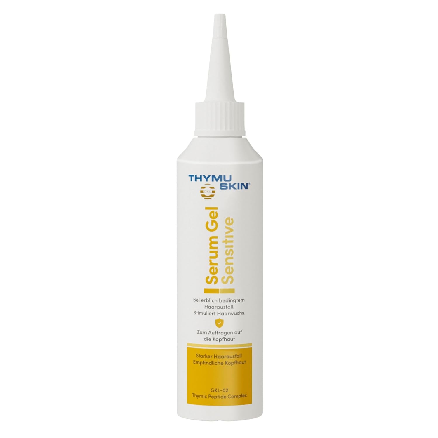 THYMU-SKIN THYMUSKIN Sensitive Serum Gel: For diffuse hair loss and small, bald spots. Stimulates hair growth (1 x 100 ml)