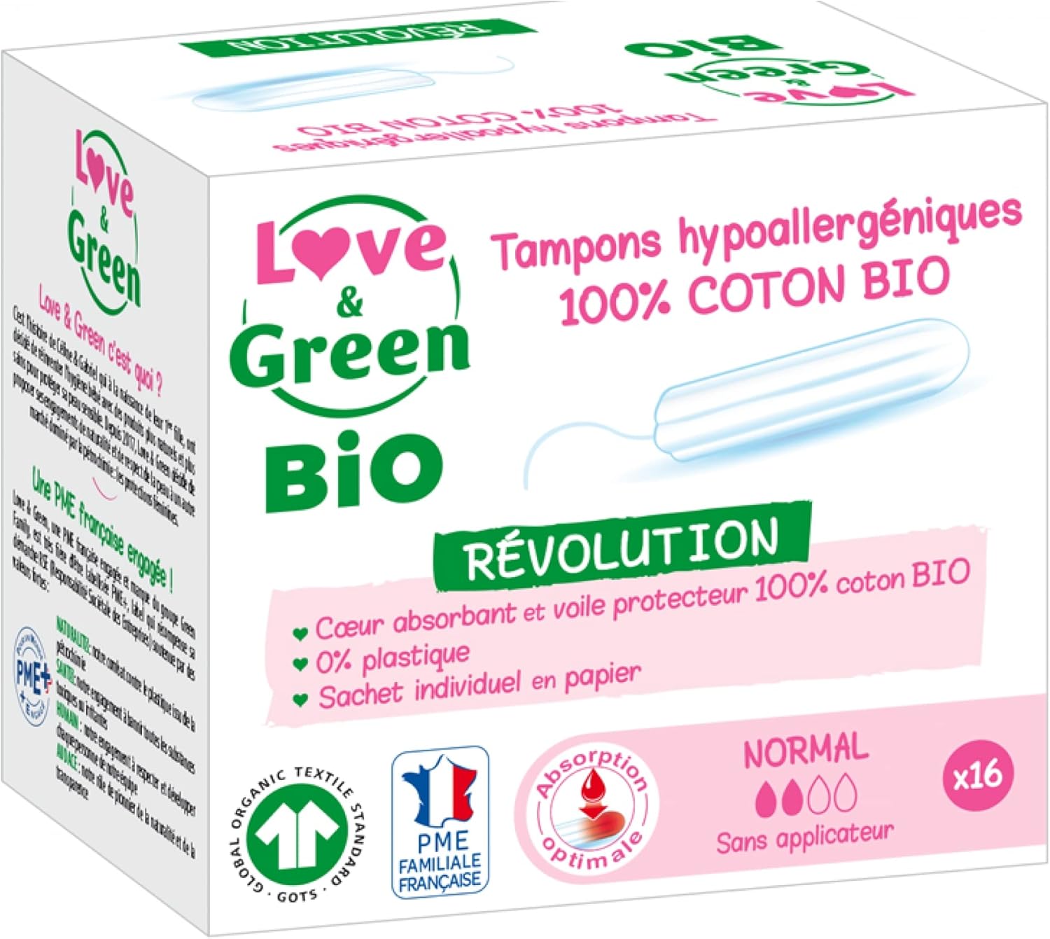 Love & Green Organic Anti-Allergic Digital Stamps, Normal, Pack of 16