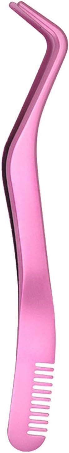 Generic Eyelash Extension Tweezers - DIY Eyelash Precise Applicator | False Lash Application Tool | Eyelash removal with comb | Comb And Cluster | Lash Applicator Tool For Women, Professional Eyelash