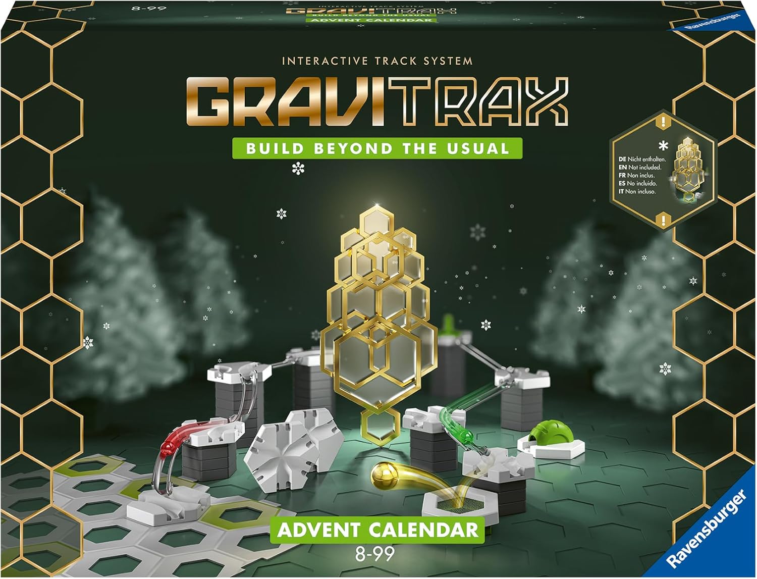 Ravensburger GraviTrax Advent Calendar – Ideal for GraviTrax Beginners and Fans, Construction Toy for Children from 8 Years