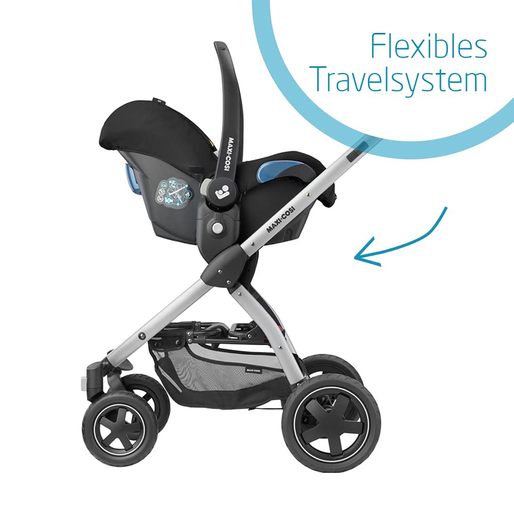 Maxi-Cosi Citi Baby Car Seat, Feather-Light Group 0+ Car Seat (0-13 kg), Can be Used from Birth to Approx. 12 Months, Essential Black, Black