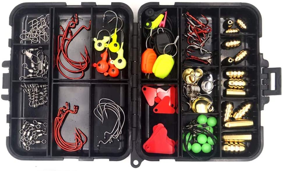 Cuifuli Angelzubehör Set, Angelzubehör Set Mit Tackle Box Inklusive Barrel 
