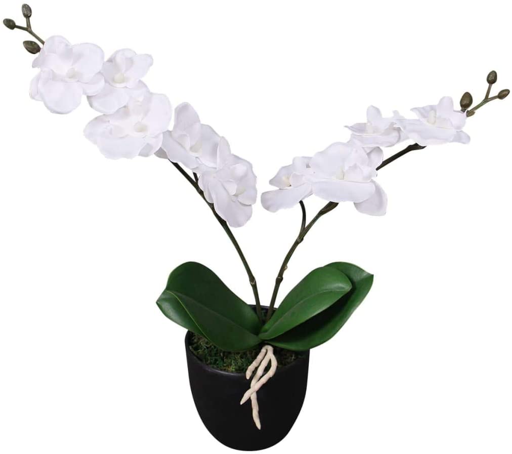 vidaXL Artificial Orchid with Pot, Artificial Plant / Flower Various Select