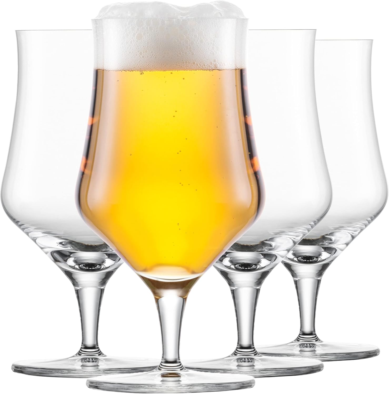 Schott Zwiesel Store SCHOTT ZWIESEL Universal Glass Beer Basic 0.3 (Set of 4), Classic Beer Glass for Craft Beer, Dishwasher Safe Tritan Crystal Glasses, Made in Germany (Item No. 130013), Crystal