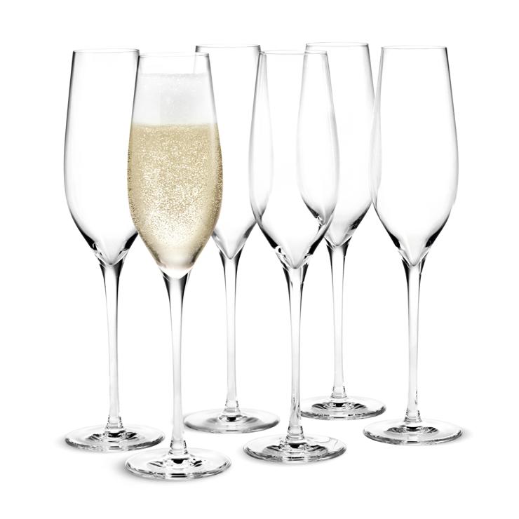 Holmegaard Cabernet champagne glass 29 CL 6-pack