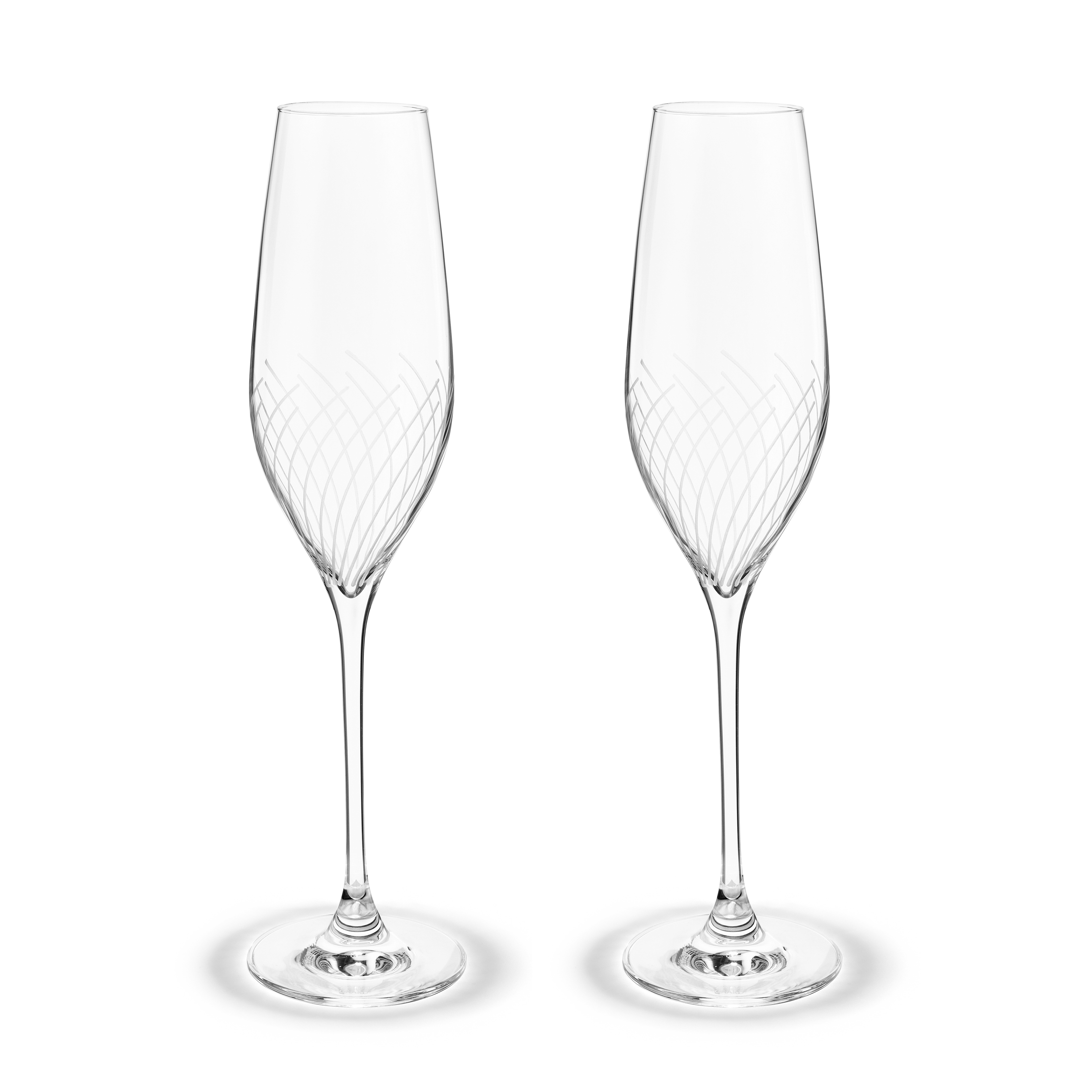 Holmegaard Cabernet Lines Champagne Glass 29cl 2-Pack