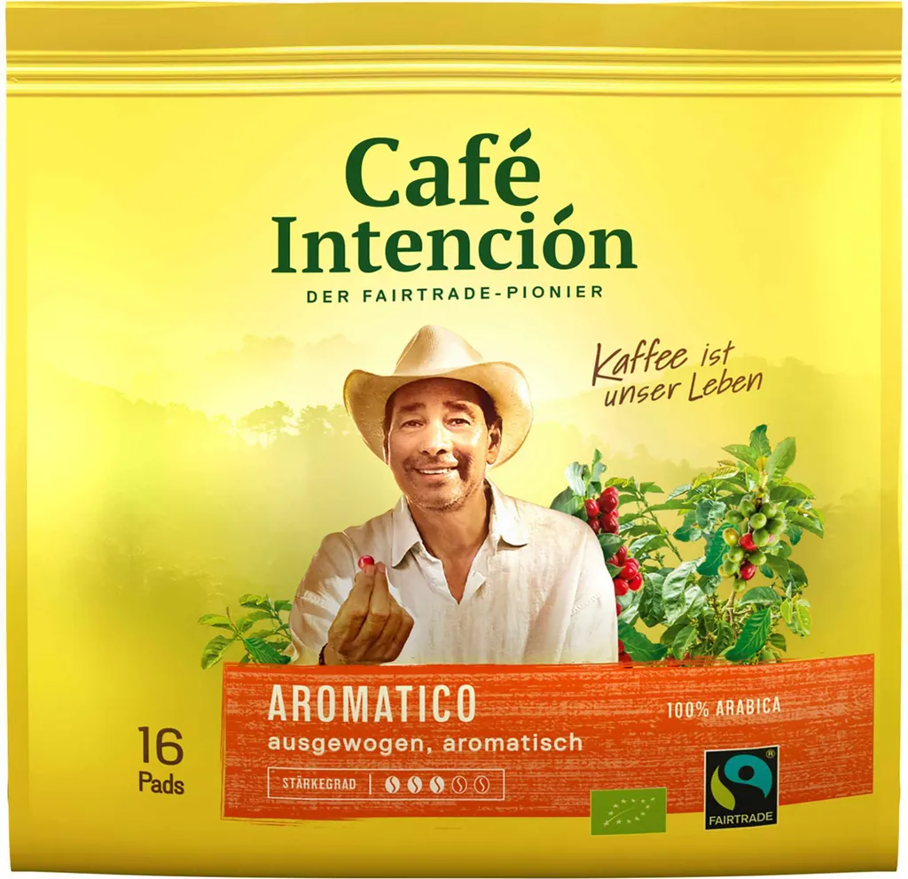 Café Intención AROMATICO coffee pods, 16 pieces 112g