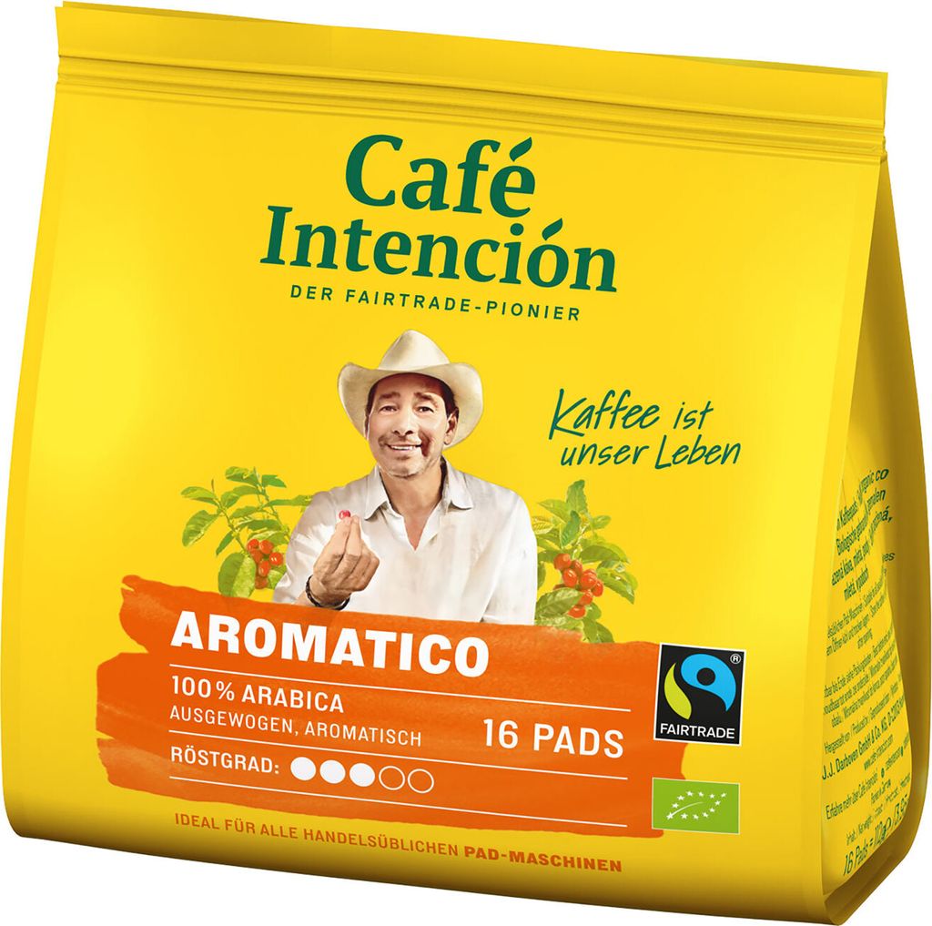 Café Intención AROMATICO Coffee Pods Mega Value Pack, 6 x 16 pieces