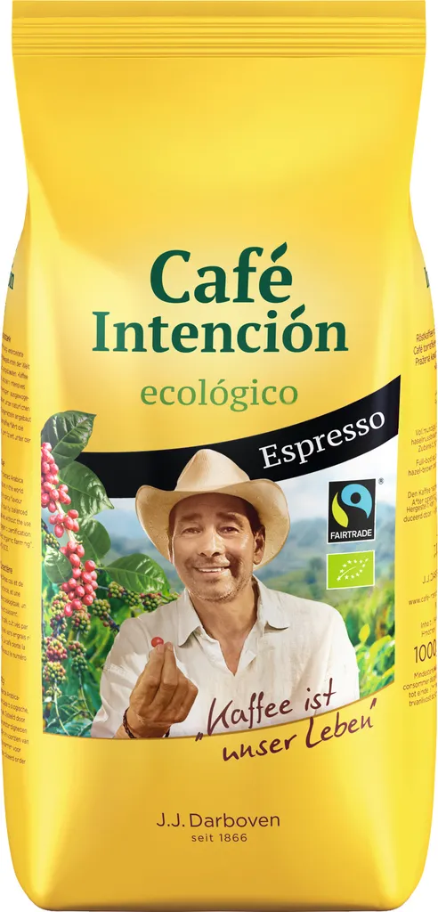 Café Intención ecológico Espresso | Fairtrade | whole bean | 1000g
