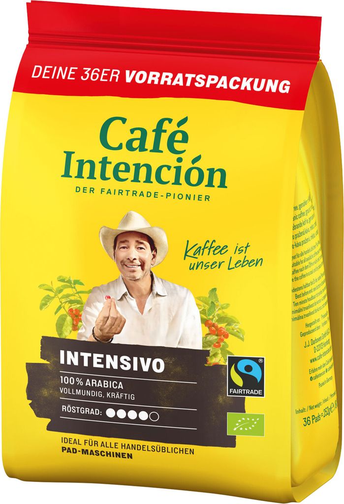 Café Intención Intensivo Coffee Pods Mega Value Pack, 6 x 36 pieces 1512g
