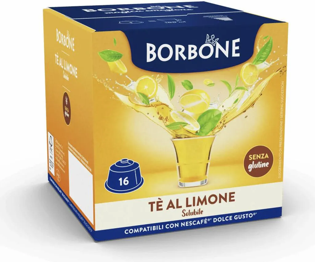 Caffé Borbone Caffè Borbone Lemon Tea Beverage Capsules, compatible with Nescafé Dolce Gusto, 16 capsules, 192 gm