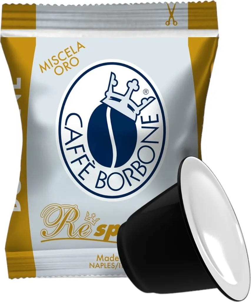 Caffè Borbone Coffee Capsules Respresso, Gold Blend - 100 pieces - Compatible with Nespresso home coffee machines*