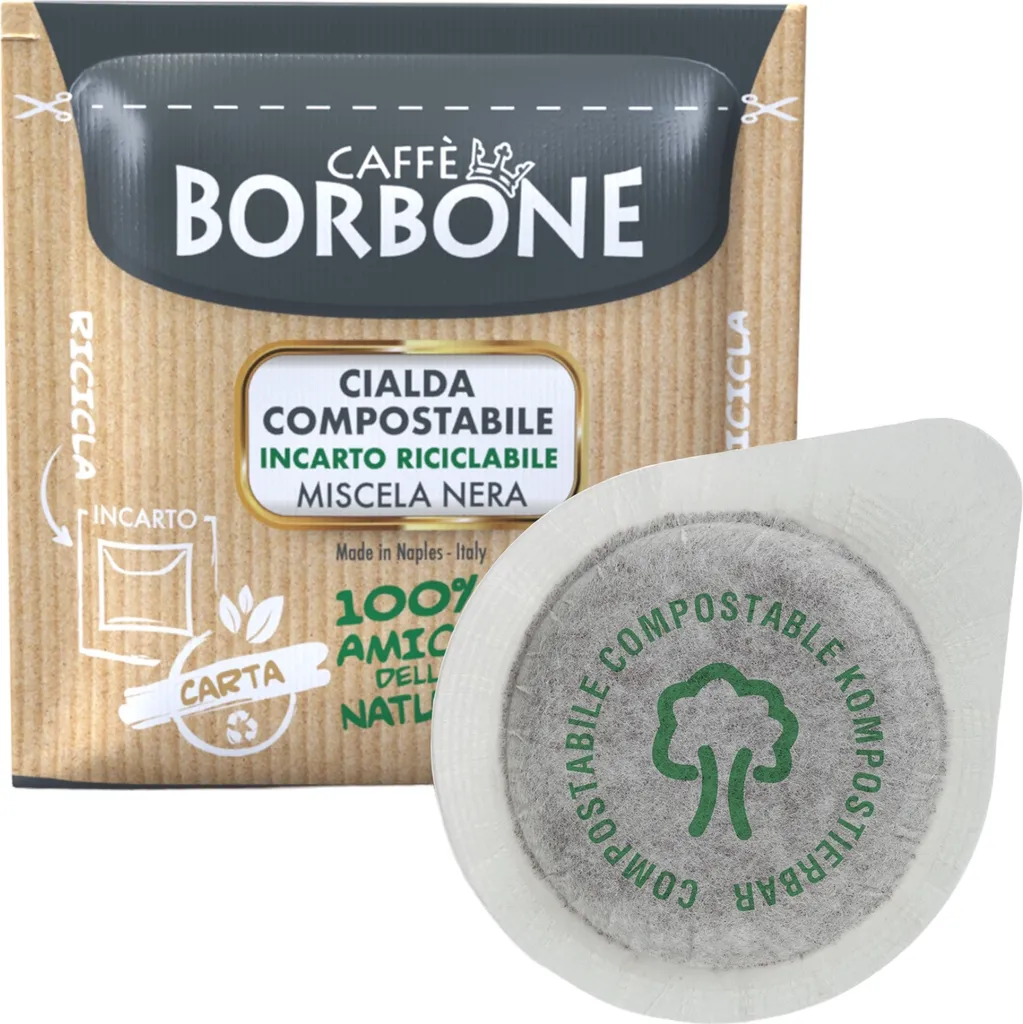 Caffè Borbone compostable coffee pads Nera Black 150x7.2g