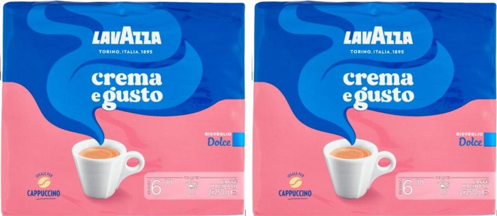 Caffe Crema e Gusto Dolce ground coffee 4x250g - Lavazza