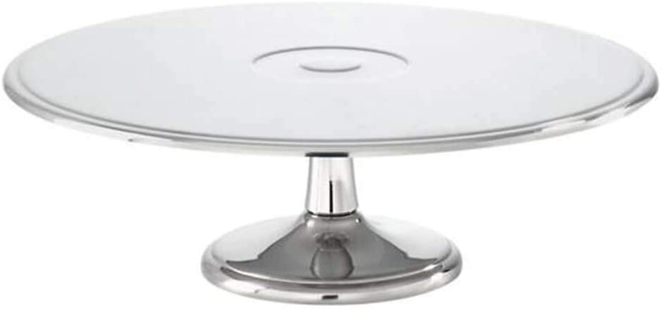 Rosenthal Sambonet Cake Plate and Foot Elite Stainless Steel 18/10