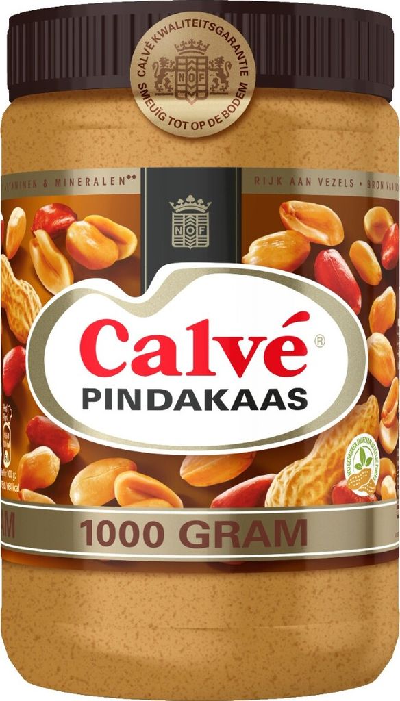 Calve Calvé peanut butter jar 1 kilo 1 kg