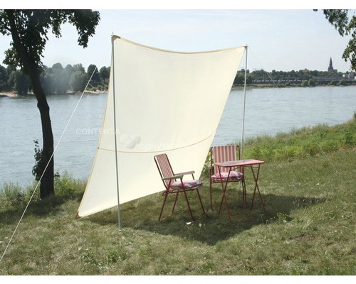 Floracord Camping leisure awning square with accessories ivory 2.5x3 m
