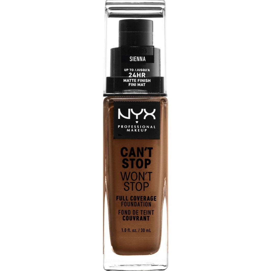 NYX PROFESSIONAL MAKEUP Can't Stop Won't Stop 24-Hour,No. 17.5 - Sienna, No. 17.5 - Sienna
