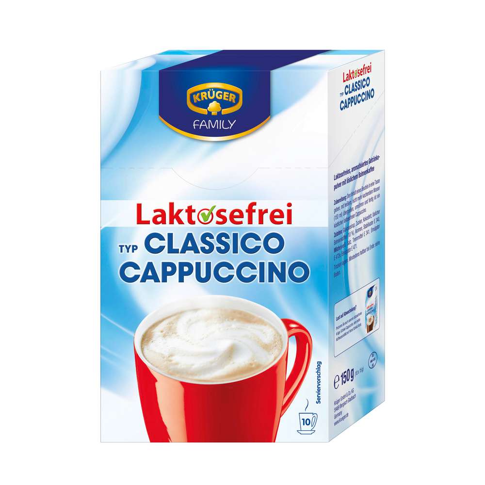 Lactose-free cappuccino