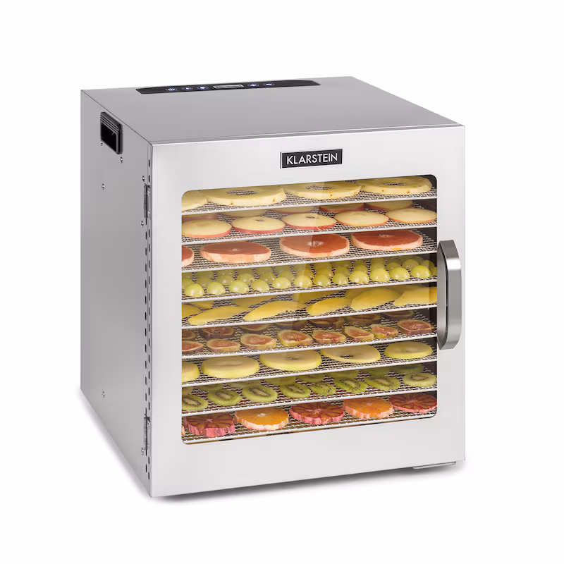 Captain Jerky 110 Food Dehydrator 1000W 30-90 °C 24h Timer Stainless Steel