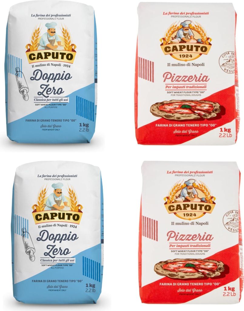 Caputo, Selection Pack – 2 x Classica 1kg / 2 x Pizzeria 1kg – (4 bags total) 4000g