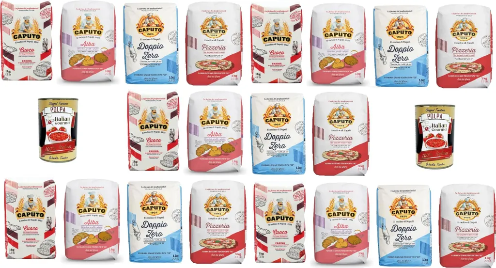 Caputo Test Pack Pizzeria, Alba, Classica, Cuoco Soft Wheat Flour 00 20 x 1kg + Italian Gourmet Polpa 400g