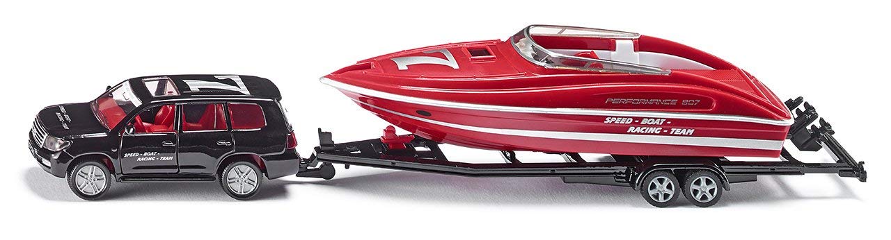 Siku Car With Motorboat A