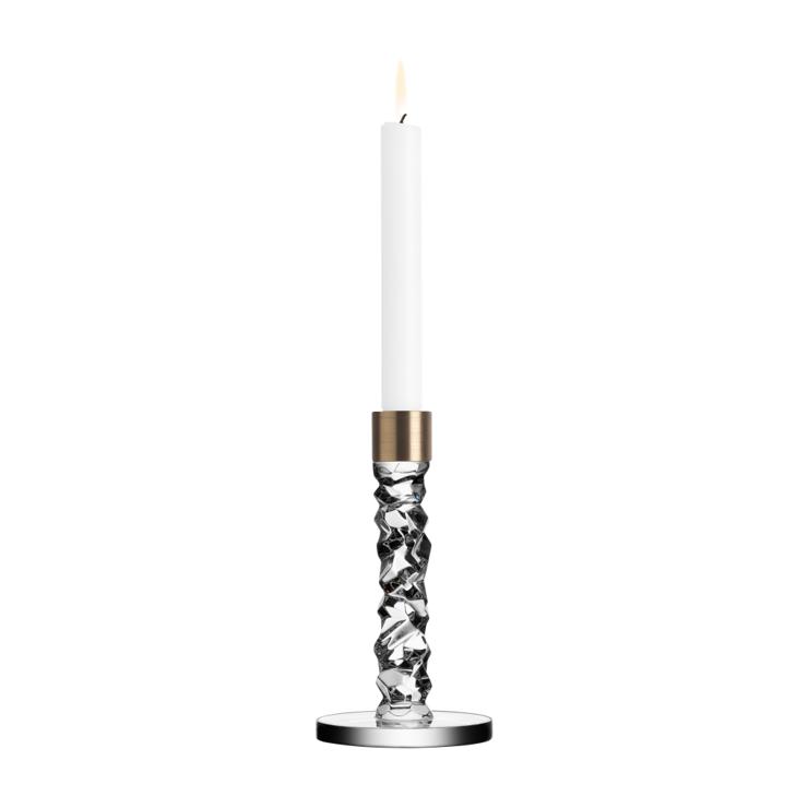 Kosta Boda Carat Candleholder Brass
