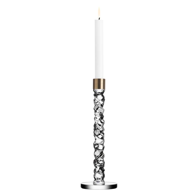 Kosta Boda Carat Candleholder Brass