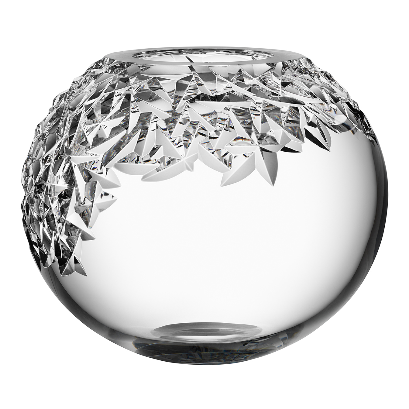 Orrefors Carat Vase Low