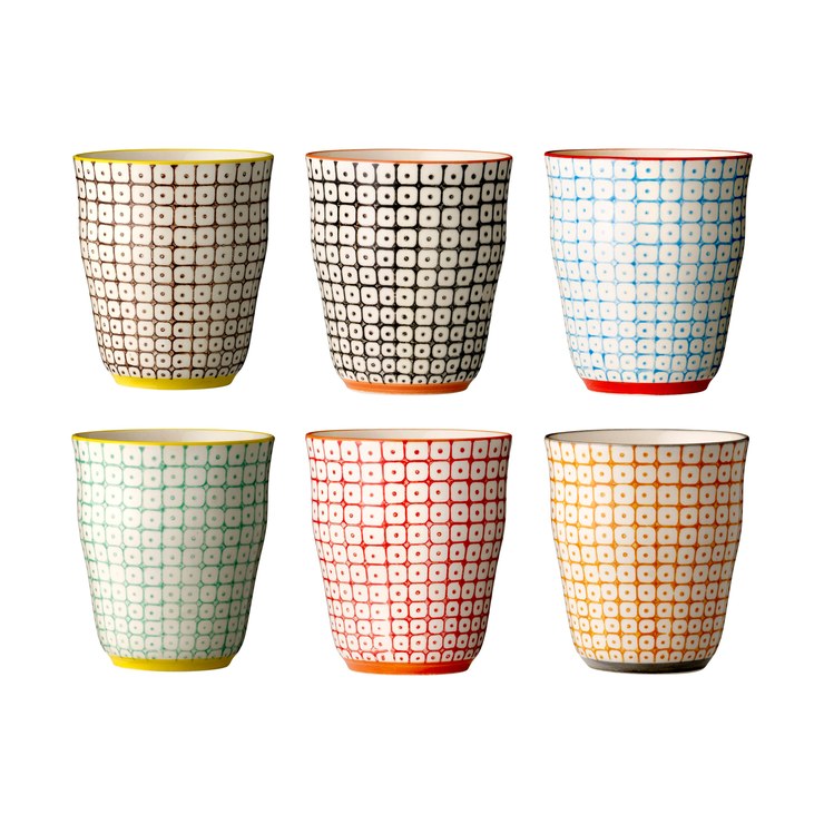 Bloomingville Carla mug 9.5cm pack of 6
