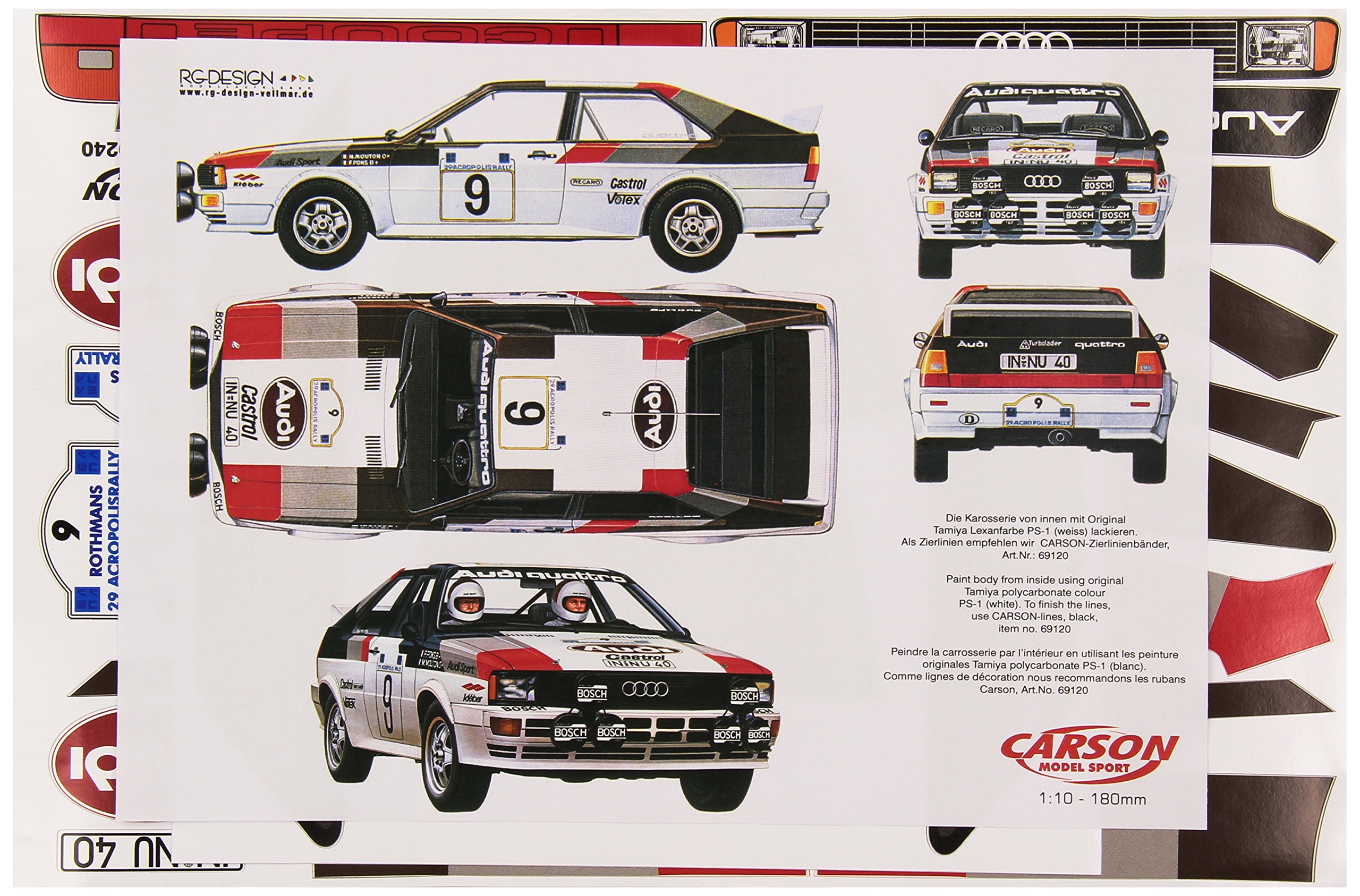 Carson Decoration Audi Quattro Group Set Of
