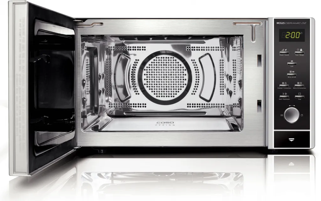 Caso Design MCG 25 Ceramic Chef 3 in 1 Microwave 900 Watt with Hot Air and Grill Function 25 L