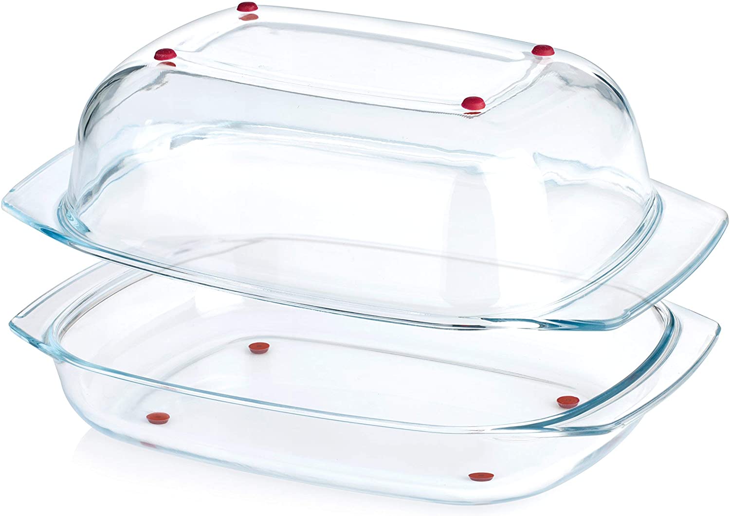 Tescoma 43 x 26.5 x 12.7 cm Glass Roaster, Transparent