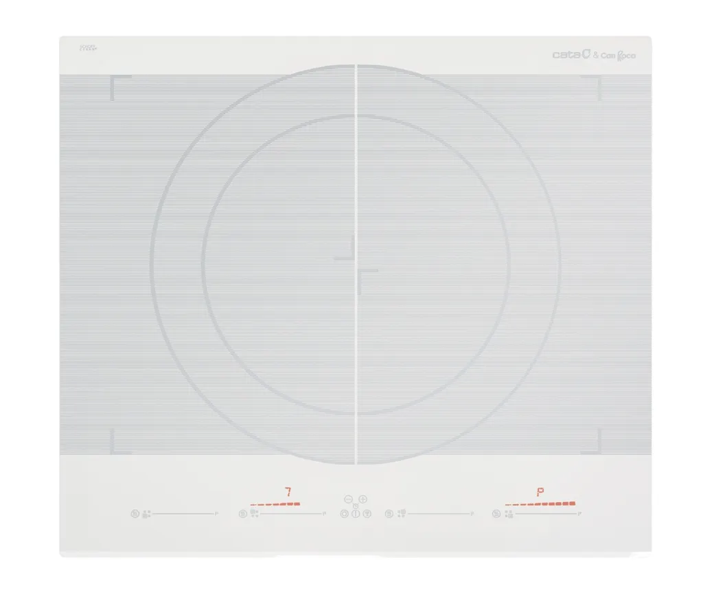 cata Giga 600 White "Ultra fast" full-surface induction hob with slider touch control operation, 59cm wide