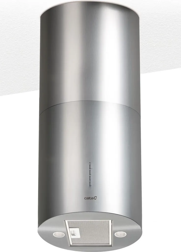 cata ISLA FARO X Elegant column island hood 40cm 1,200 m³/h in stainless steel design with LED lighting