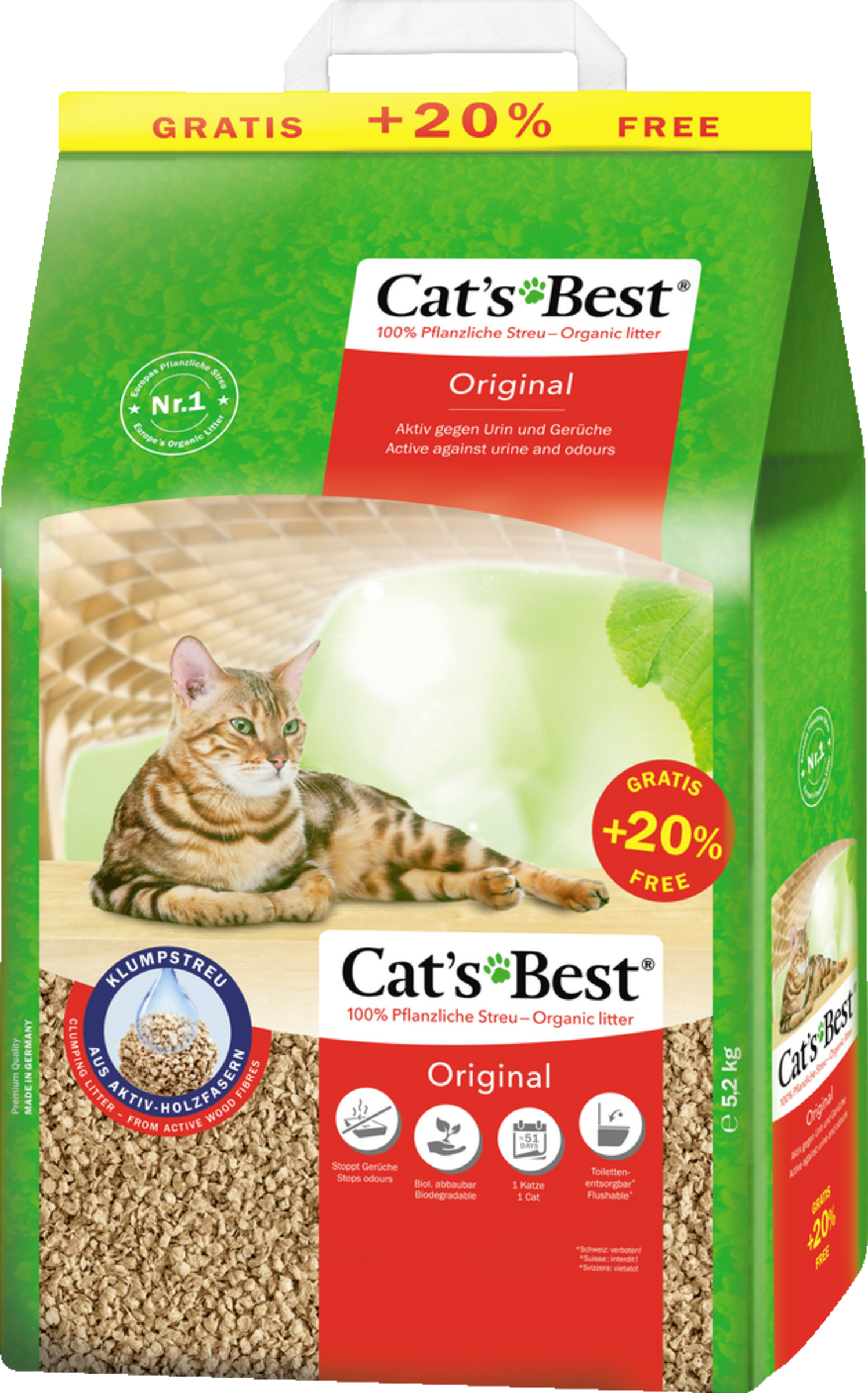 Cats Best Original Cat Litter 12 Liters