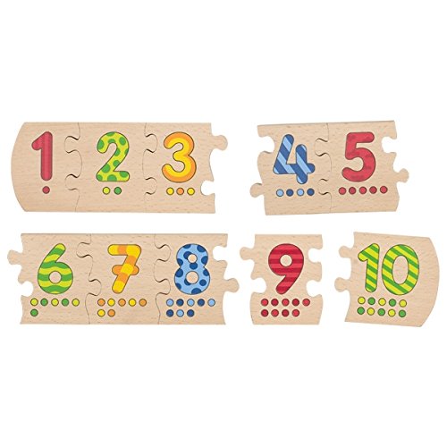 Goki Cause 1 - 10 Wooden Number Puzzle