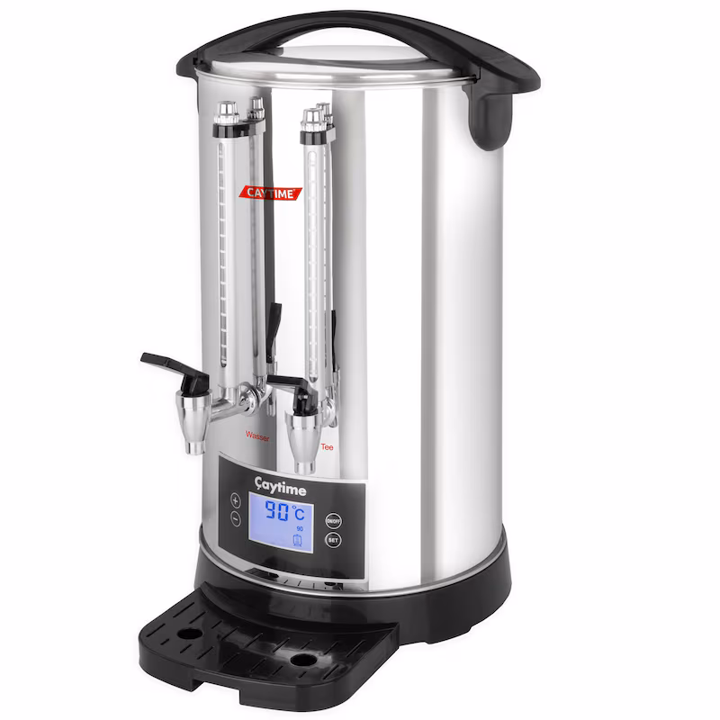 Caytime 15L Double-Walled Insulated Digital D15 Tea Machine Samovar Semaver Tea Maker Tea Dispenser Mulled Wine Dispenser
