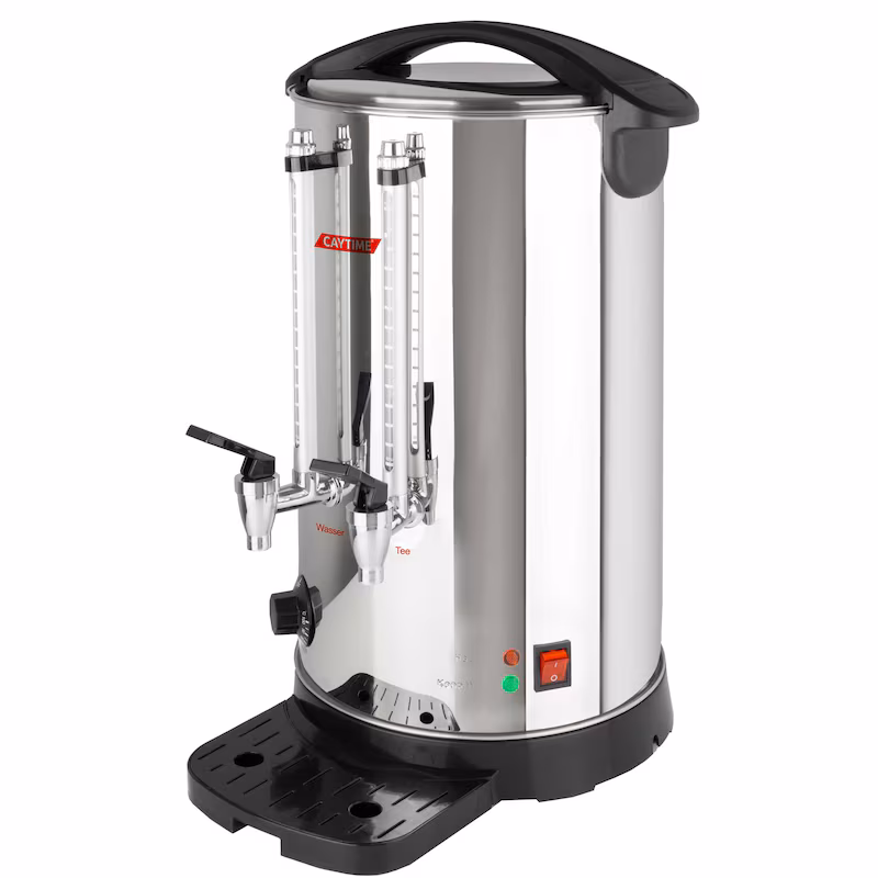 Caytime 20L Double-Walled Insulated Analog A20 Tea Machine Samovar Semaver Tea Maker Tea Dispenser Mulled Wine Dispenser
