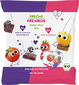 FRECHE FREUNDE Children's snack oat mini mix with apple & berries, from 3 years, 100 g