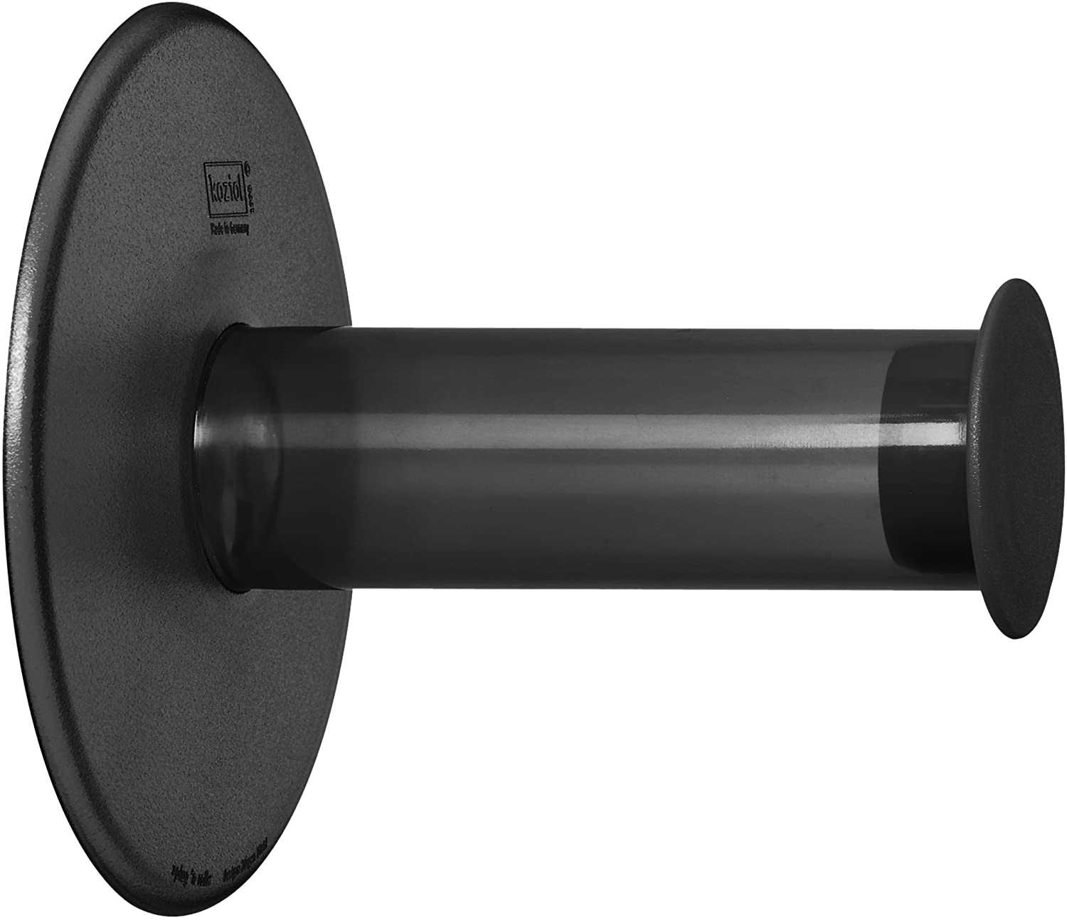 Koziol Plug  N  Roll Toilet Roll Holder Plastic Transparent Anthracite 13