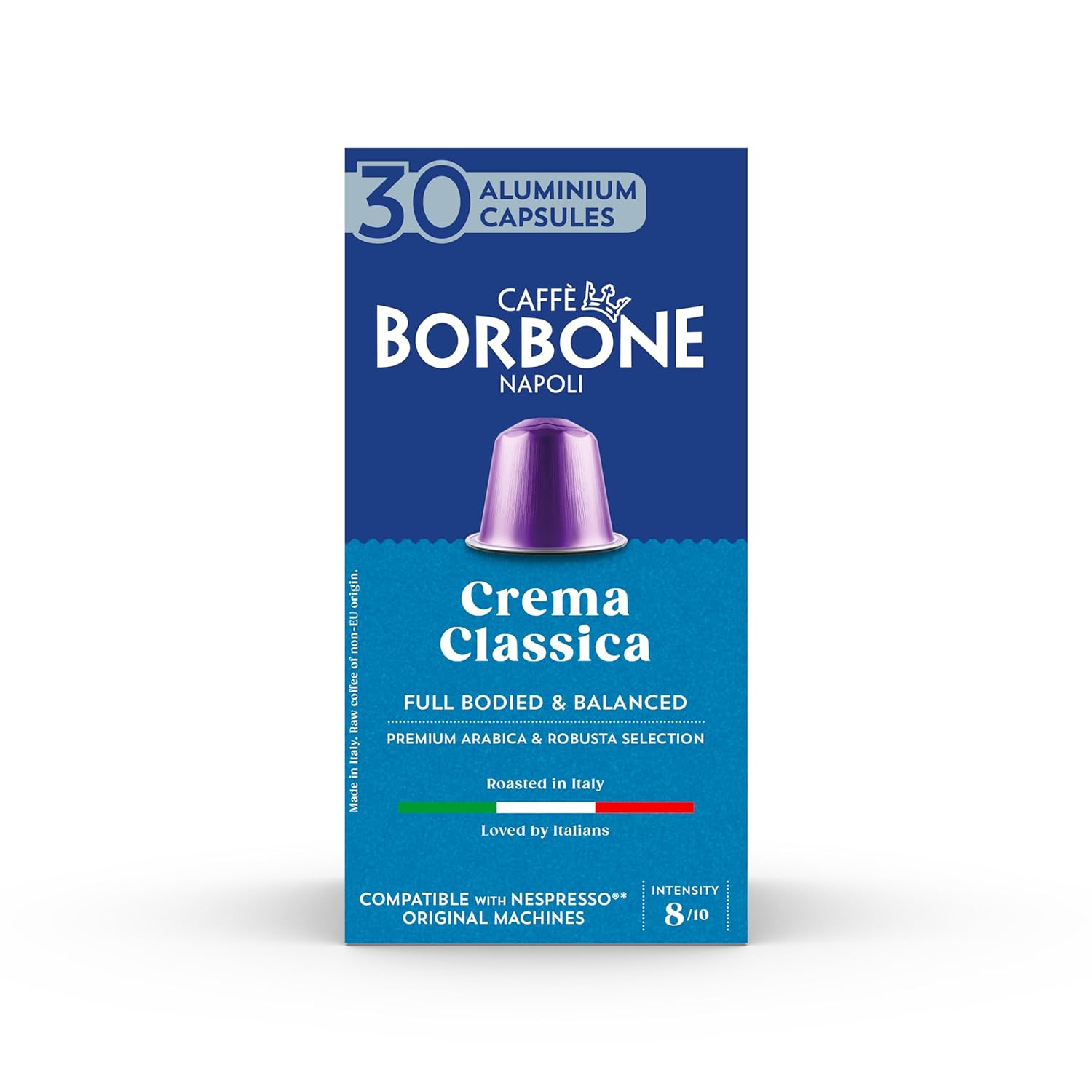 Caffè Borbone Crema Classica - 90 Coffee Capsules - Full-bodied & Balanced - Compatible with Nespresso* Household Espresso Machines